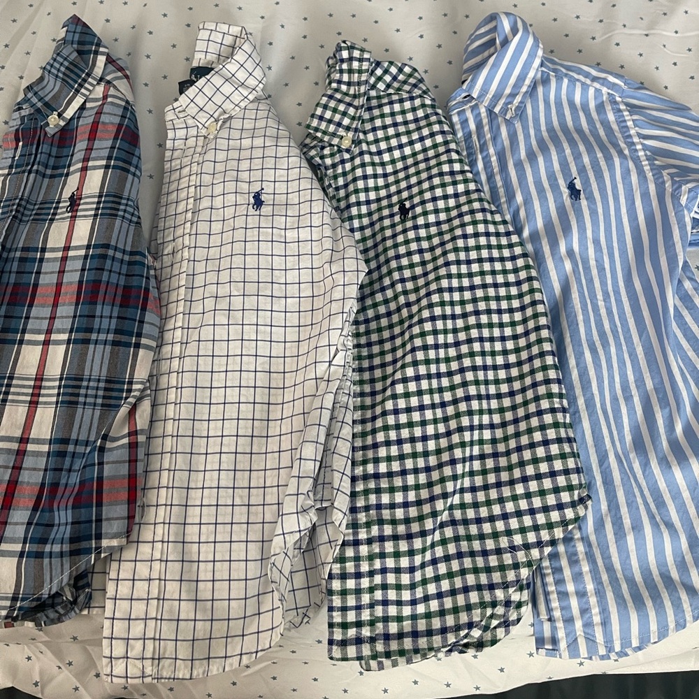 Authentic Ralph Lauren Polo button down Shirts Bundle size 3T. Worn once.
